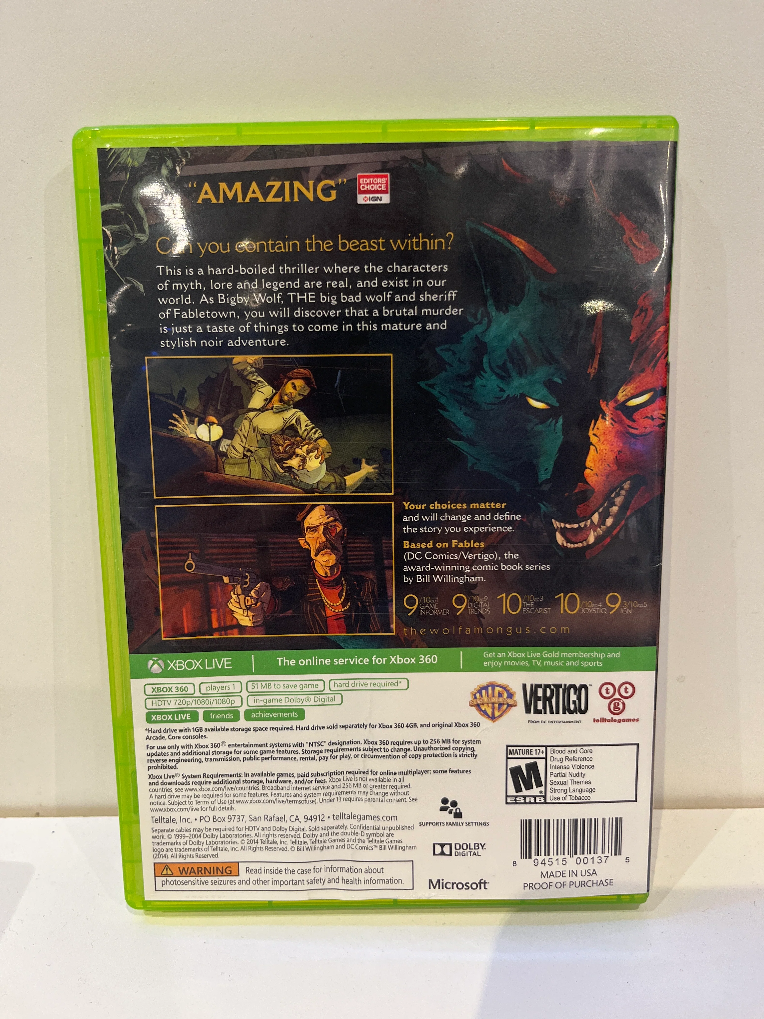 Wolf Among Us - Xbox 360 - Image 3