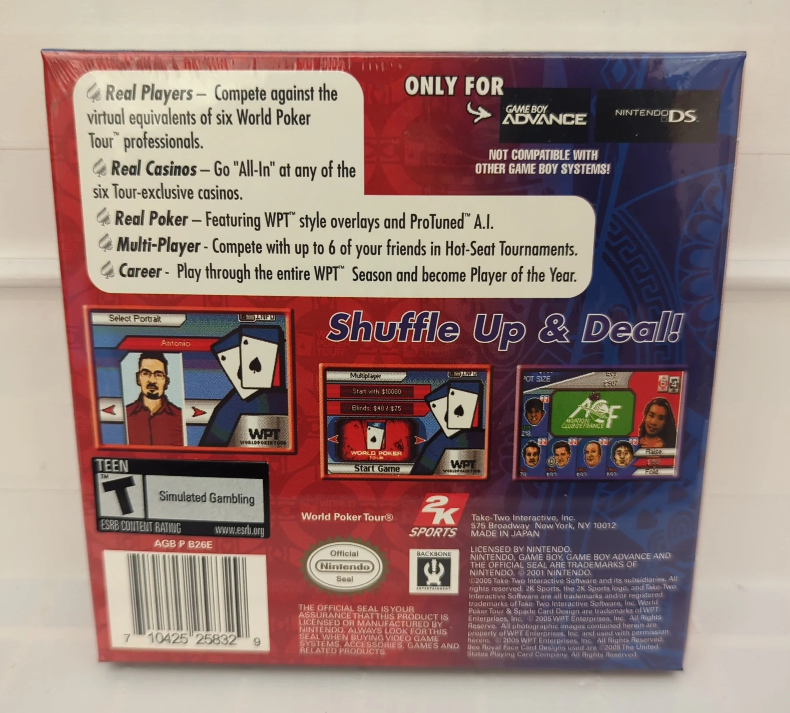 World Poker Tour - GameBoy Advance - Image 2