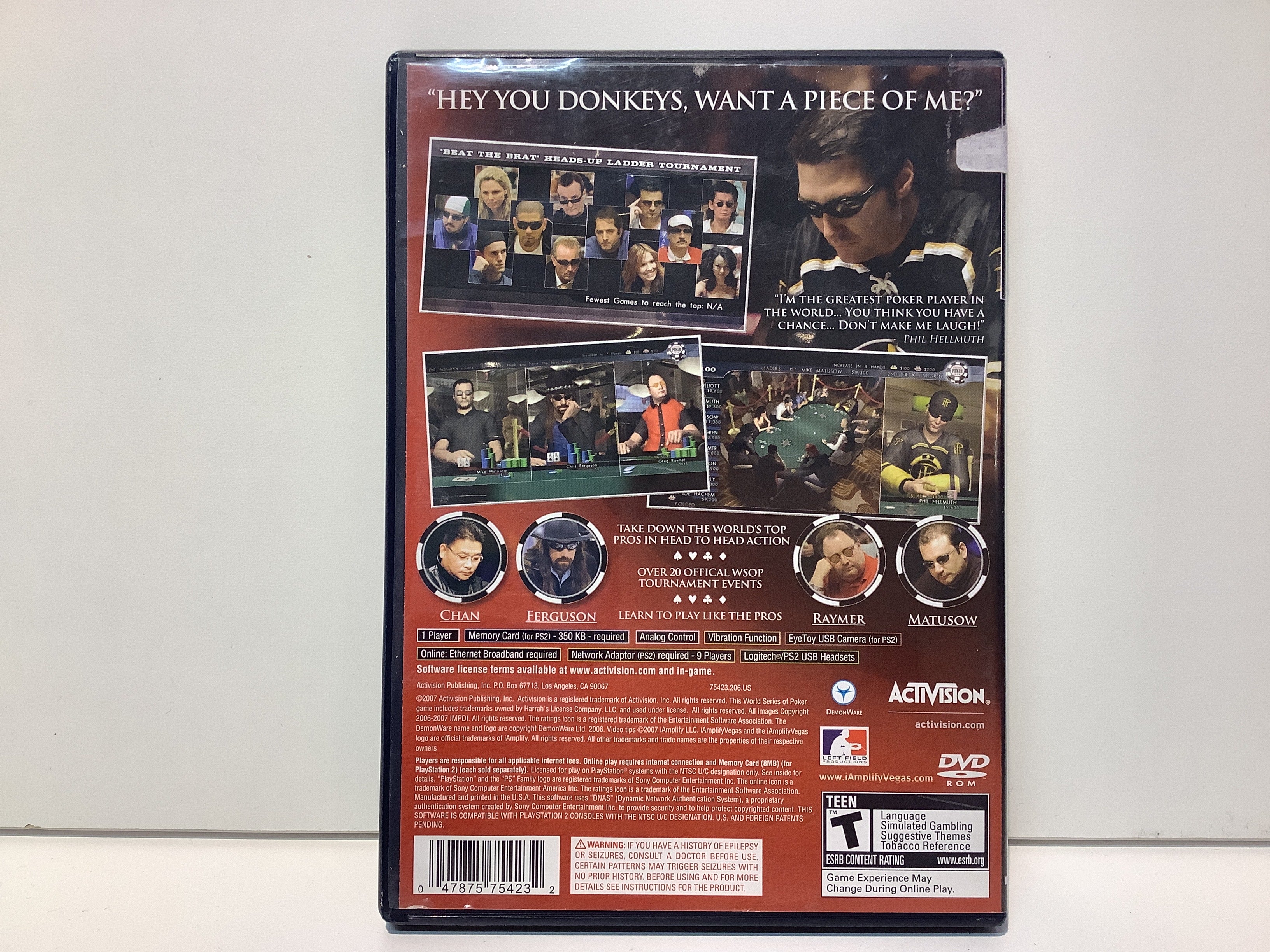 World Series Of Poker 2008 - Playstation 2 - Image 2