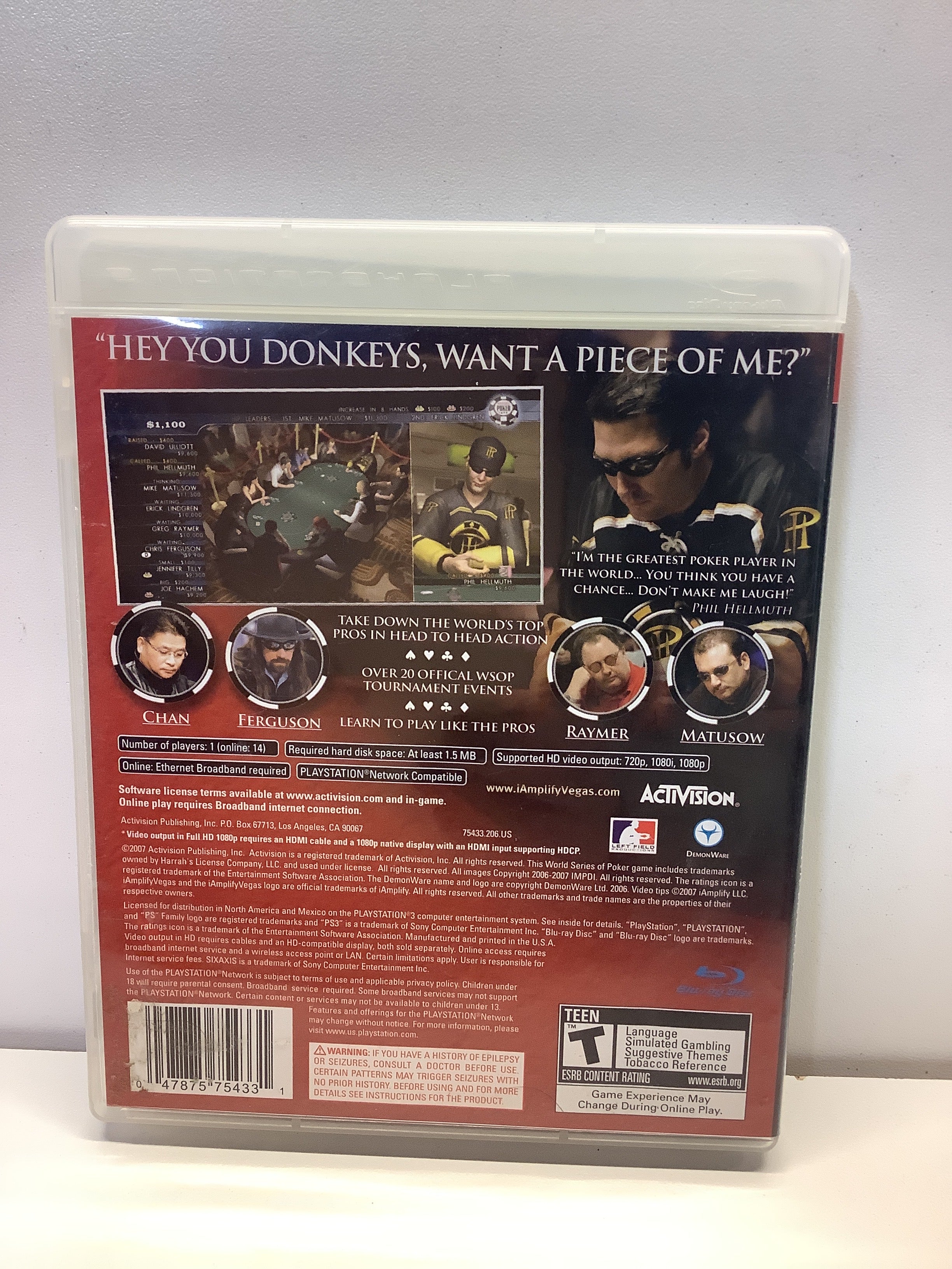 World Series Of Poker 2008 - Playstation 3 - Image 2