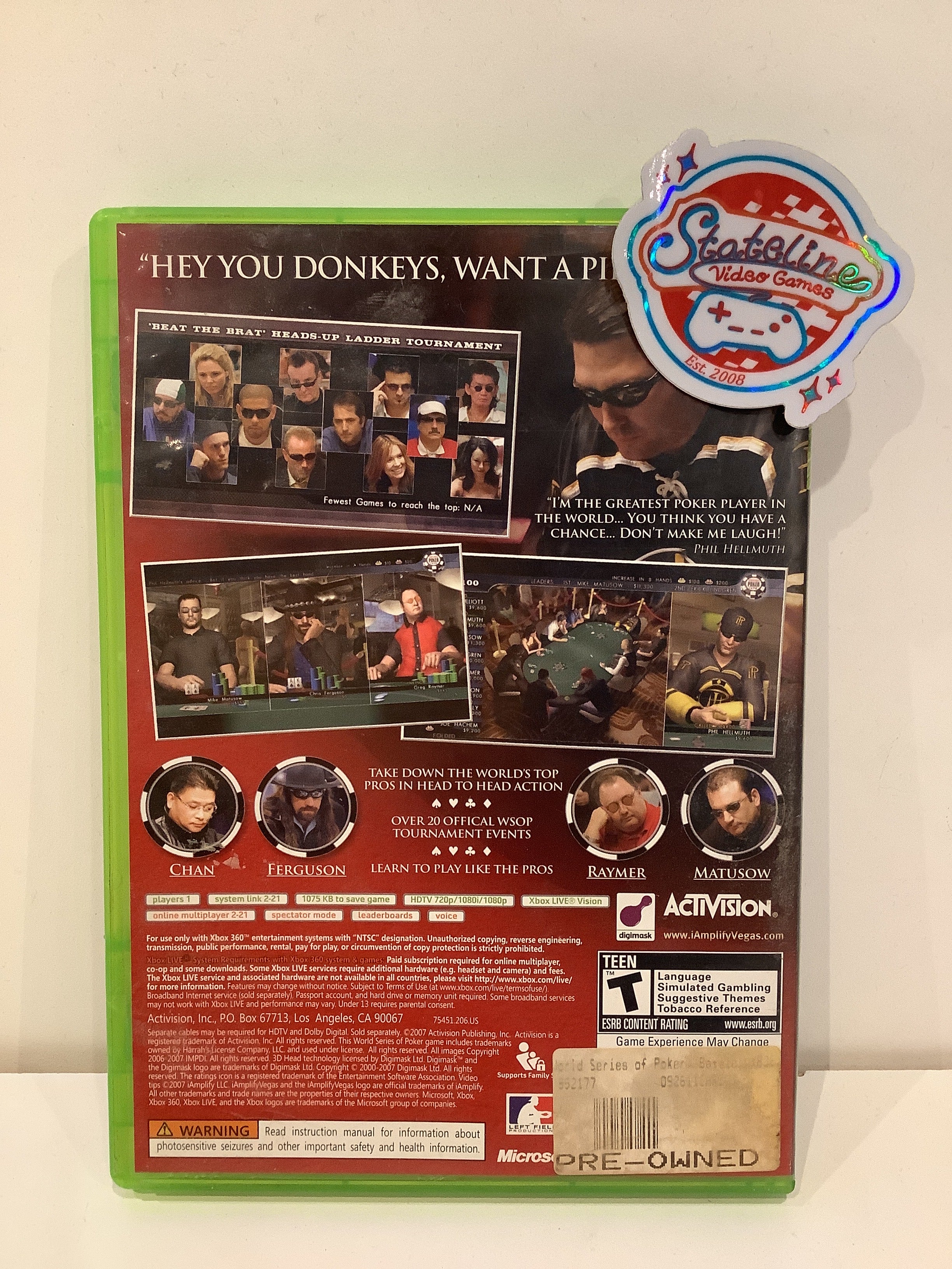 World Series Of Poker 2008 - Xbox 360 - Image 2