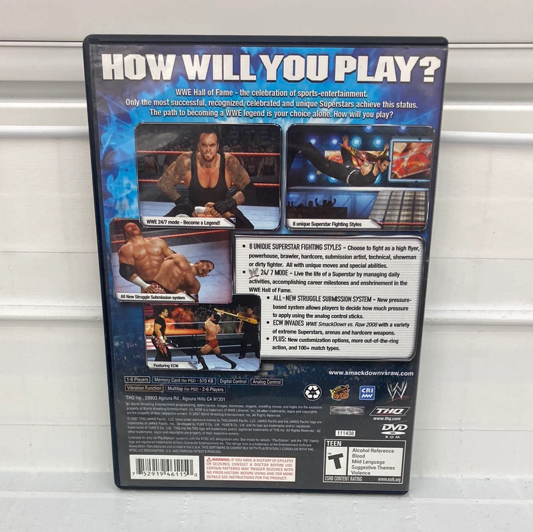 WWE Smackdown vs. Raw 2008 - Playstation 2 - Image 2