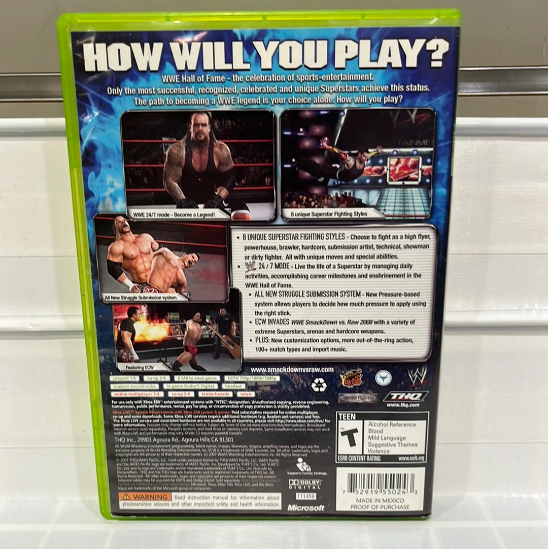 WWE Smackdown vs. Raw 2008 - Xbox 360 - Image 2