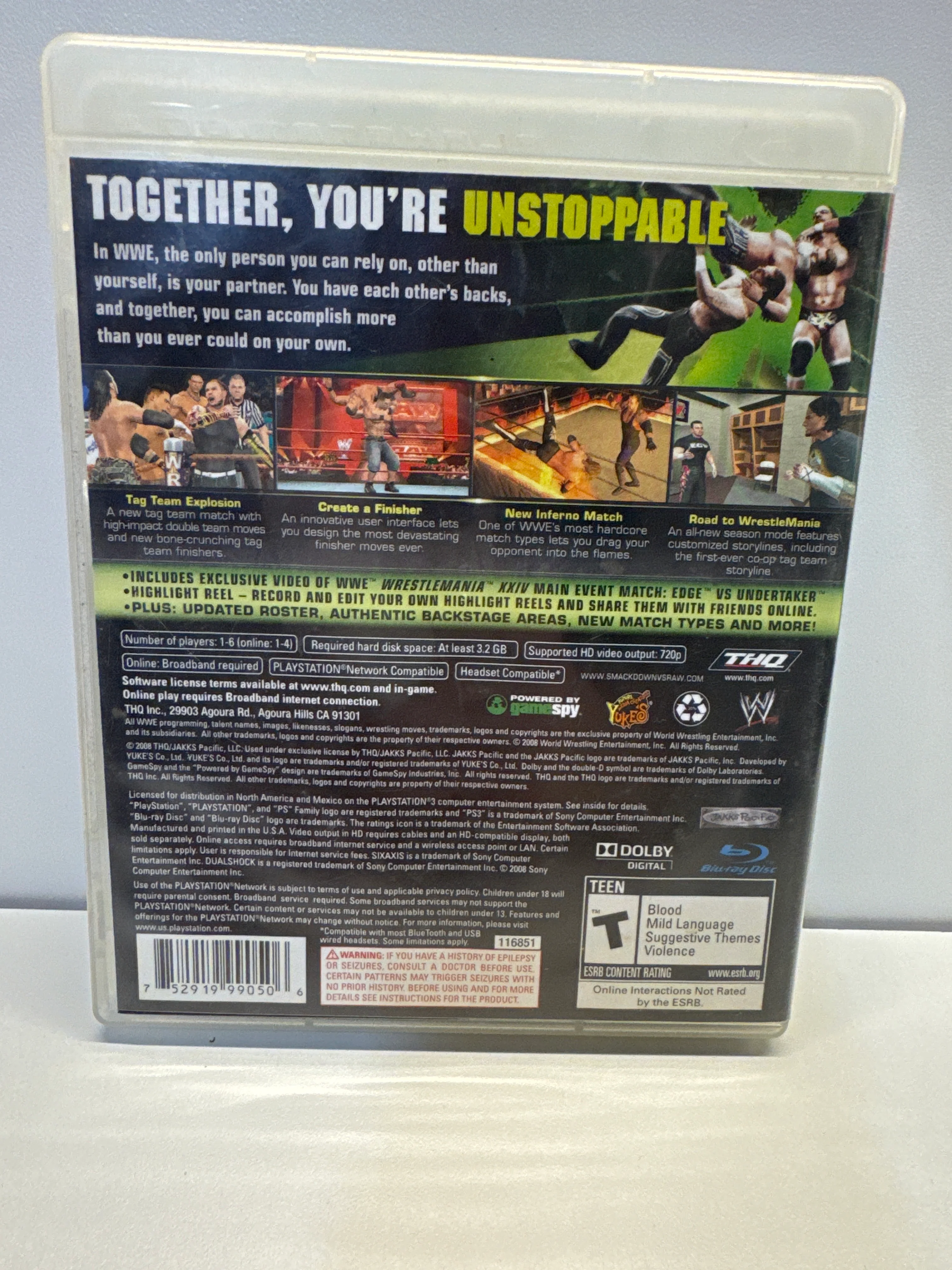 WWE Smackdown vs. Raw 2009 - Playstation 3 - Image 2