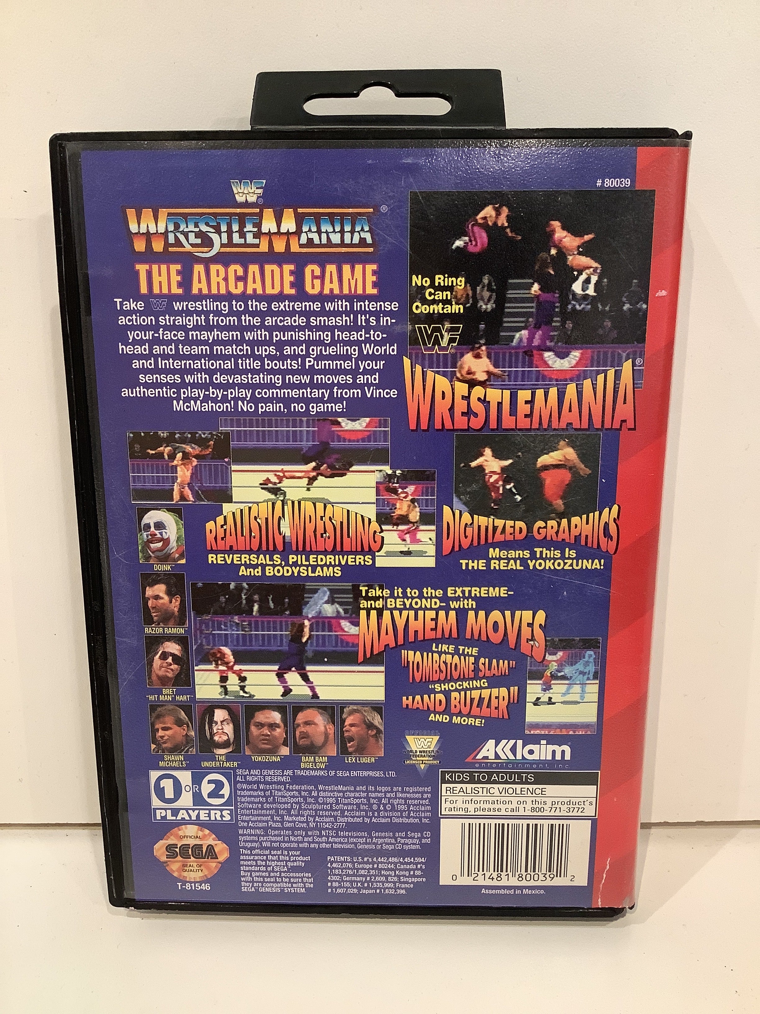 WWF Wrestlemania Arcade Game - Sega Genesis - Image 3