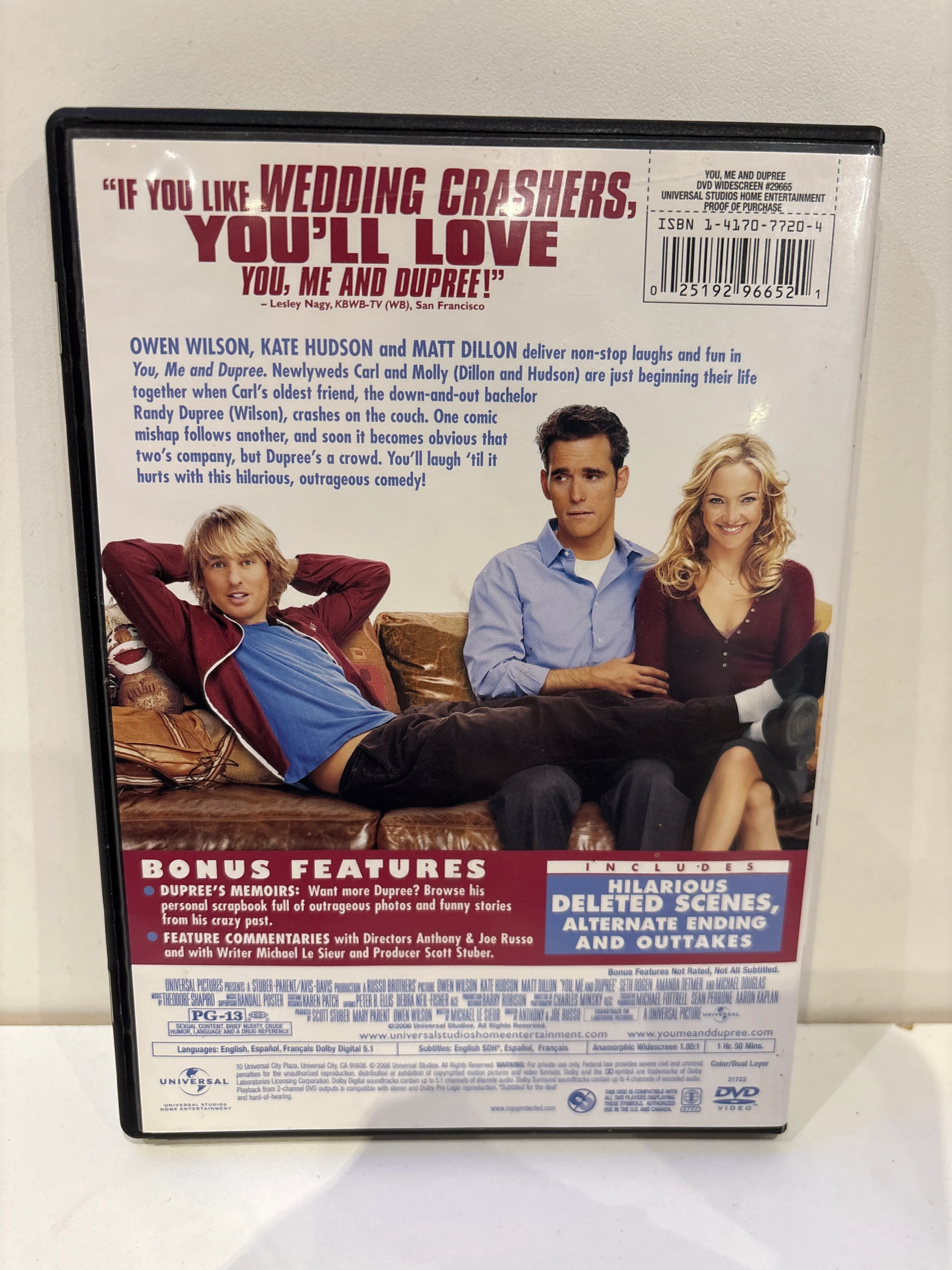 You, Me and Dupree - DVD - Image 2