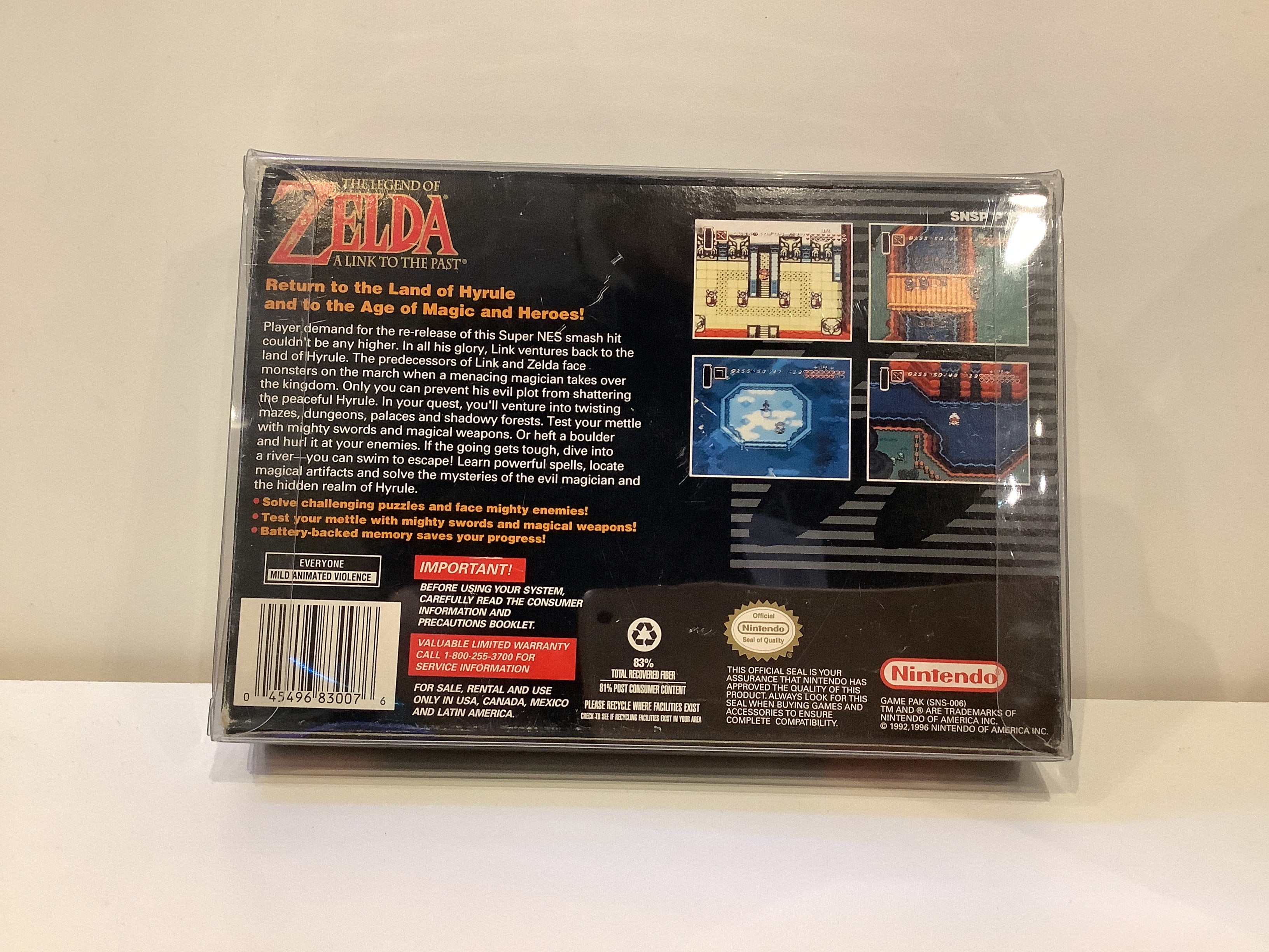 Zelda Link to the Past [Player's Choice] - Super Nintendo - Image 2