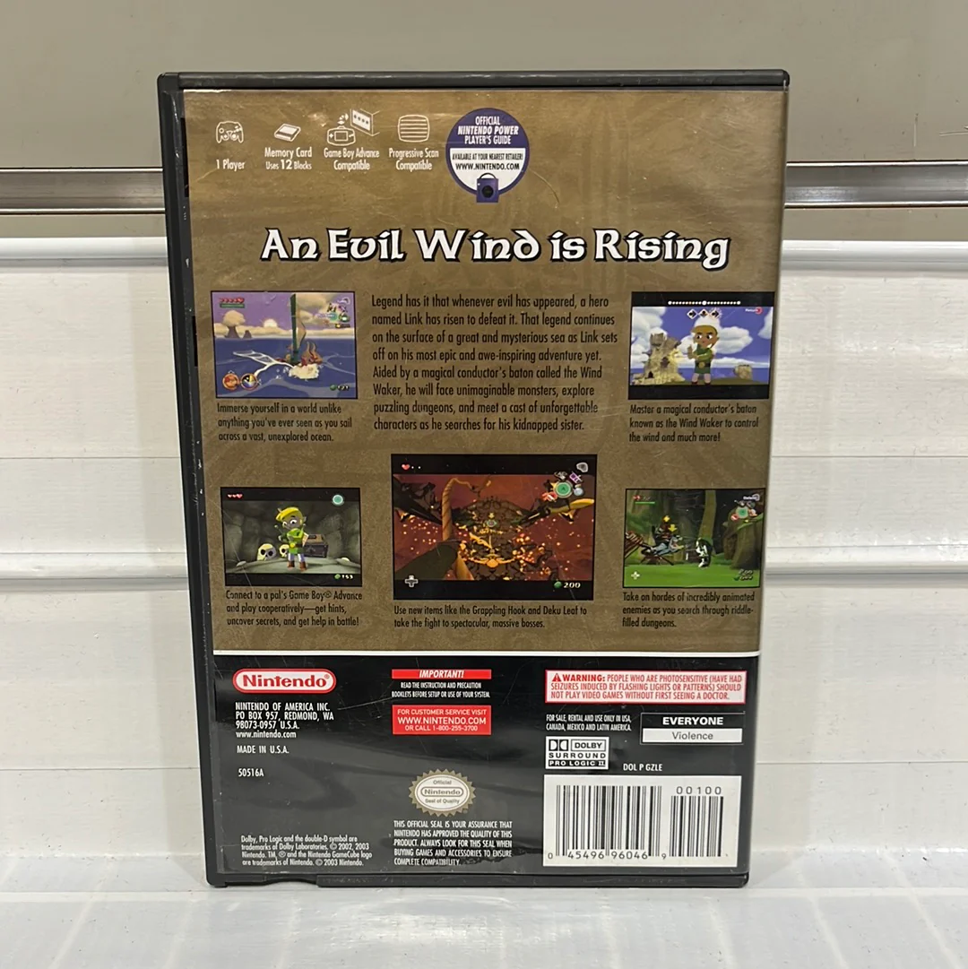 Zelda Wind Waker [Player's Choice] - Gamecube - Image 2